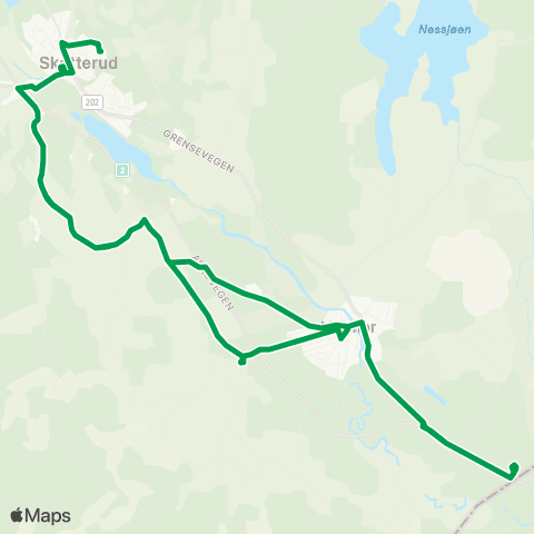 Innlandstrafikk Maridal-Enger-Magnor map