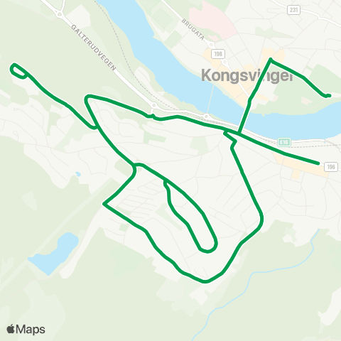 Innlandstrafikk Kongsvinger - Marikollen map