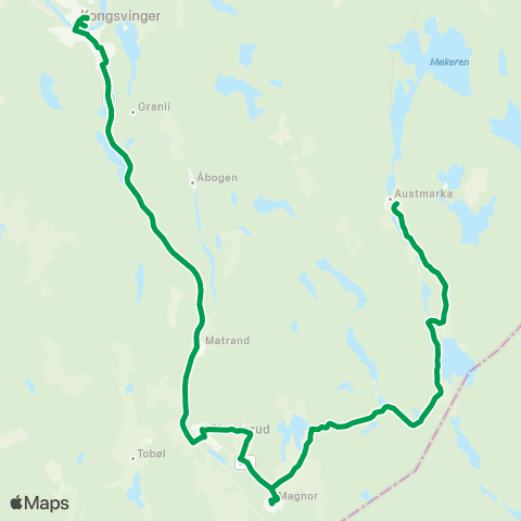 Innlandstrafikk Austmarka - Skotterud - Kongsr map