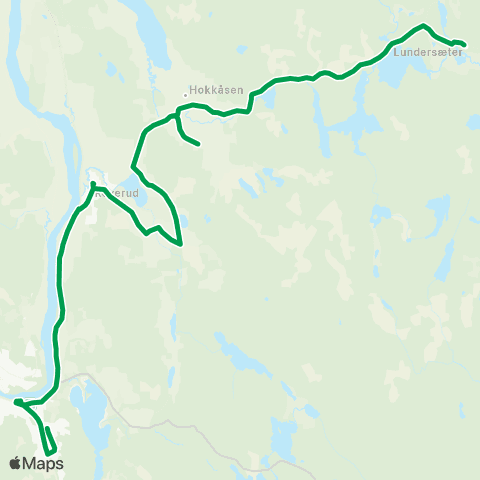 Innlandstrafikk Roverud-Hokåsen-Lundersæter map
