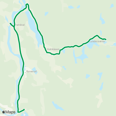 Innlandstrafikk Hokåsen - Brandval map
