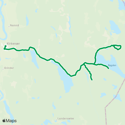 Innlandstrafikk Kirkenær - Svullrya map