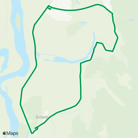 Innlandstrafikk Grue skole - Tjura - Bergsid. map