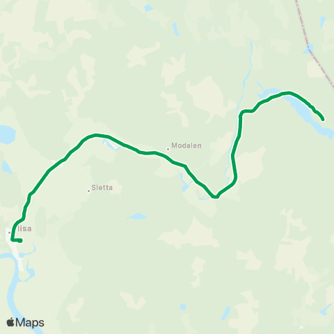 Innlandstrafikk Vermundsjøen - Flisa map