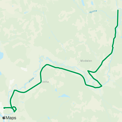 Innlandstrafikk Flisa - Knappom map