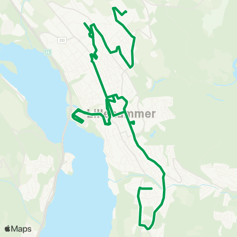 Innlandstrafikk Skårsetlia B&S - S.Ål B&S map