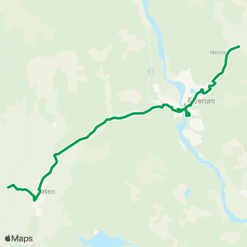 Innlandstrafikk Løten - Elverum - Hernes map