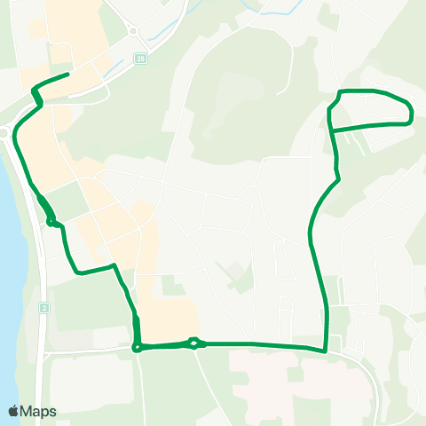 Innlandstrafikk Elverum torv - St. Hanshaugen map