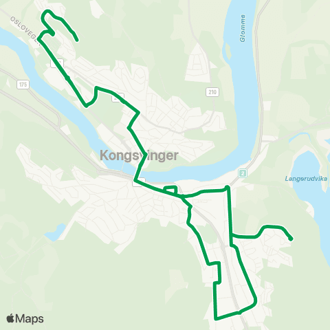 Innlandstrafikk Bogeråsen - Rasta map