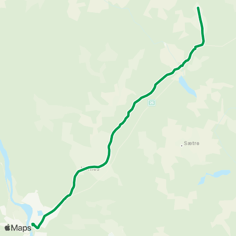 Innlandstrafikk Elverum - Hernes - Styggberget map