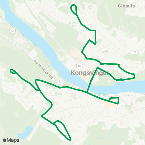 Innlandstrafikk Skriverskogen - Marikollen map