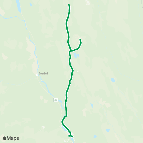 Innlandstrafikk Trysil - Flendalen map
