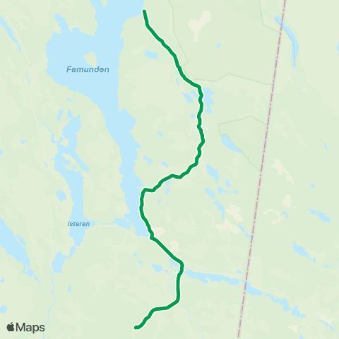 Innlandstrafikk Elgå - Femund - Engerdal skole map