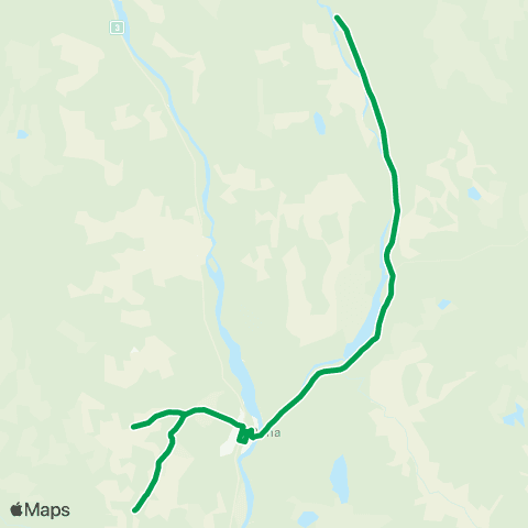 Innlandstrafikk Deset - Rena map