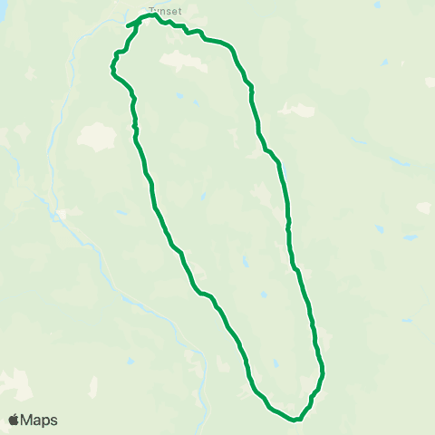 Innlandstrafikk Koppang - Rendalen - Tynset map