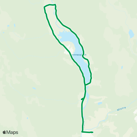 Innlandstrafikk Lomnessjøen - Fagertun skole map