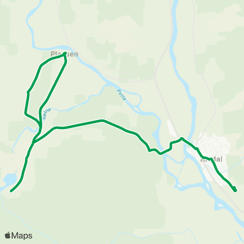 Innlandstrafikk Alvdal - Plassen map