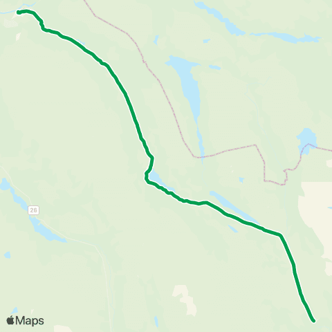 Innlandstrafikk Os - Tufsingdal map
