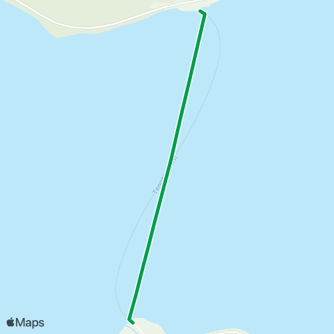 Innlandstrafikk Tangen-Horn map