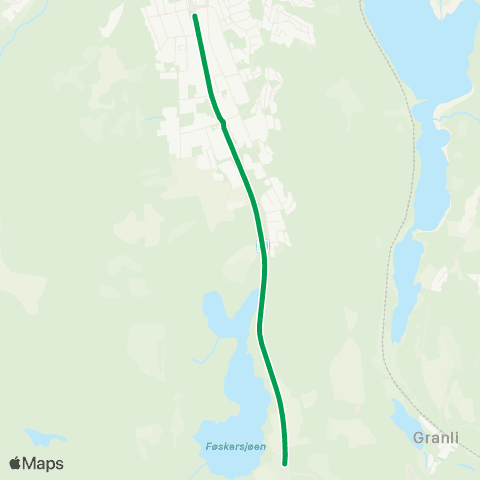 Innlandstrafikk Test Kongsvinger - Lierkrysset map