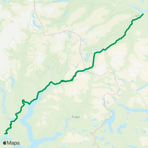Innlandstrafikk Lom - Sogndal map