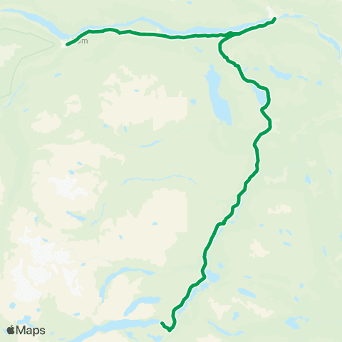 Innlandstrafikk Gjendesheim - Lom map