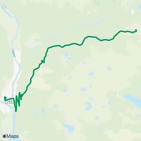 Innlandstrafikk Otta-Mysusæter map