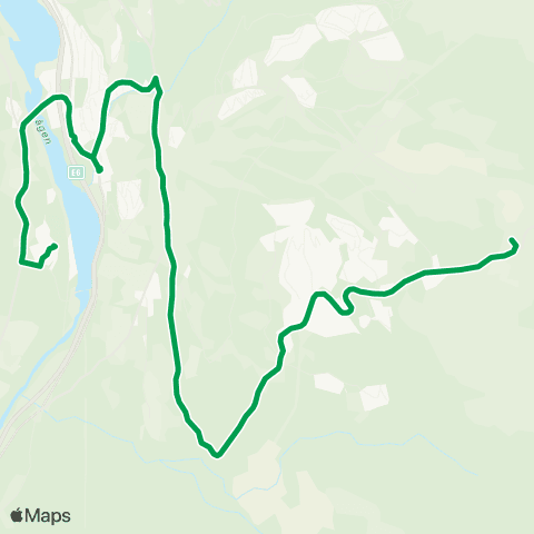 Innlandstrafikk Lillehammer-Hafjell-Pellestova map