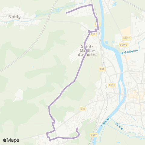 Intercom Cortois les Bordes - Paron Collège map