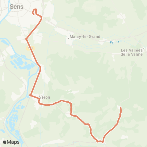 Intercom Maurepas-Sens map