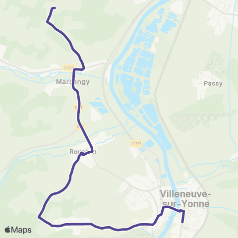 Intercom Étigny - Villeneuve sur Yonne map