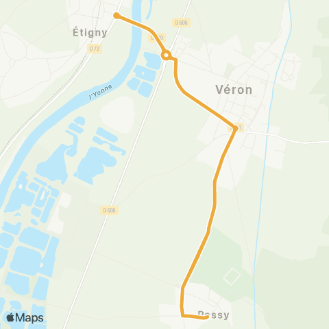 Intercom Passy - Étigny map