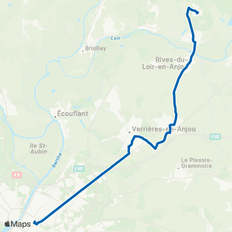 Irigo Soucelles l'Hermitage - Angers Hôtel de Ville map