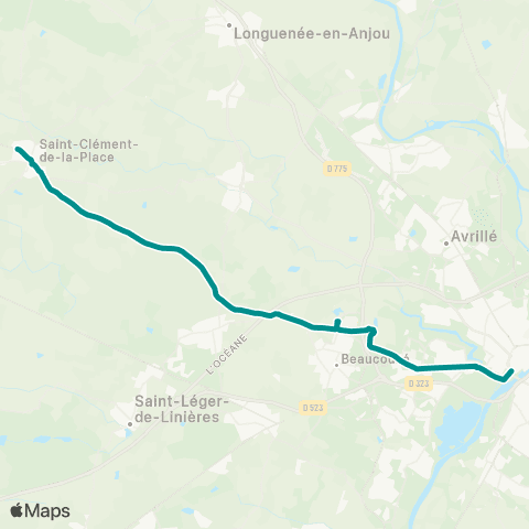 Irigo St-Clément Moulin - Angers le Quai map