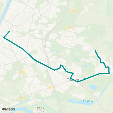 Irigo Trélazé Quantinière - Angers Lorraine map