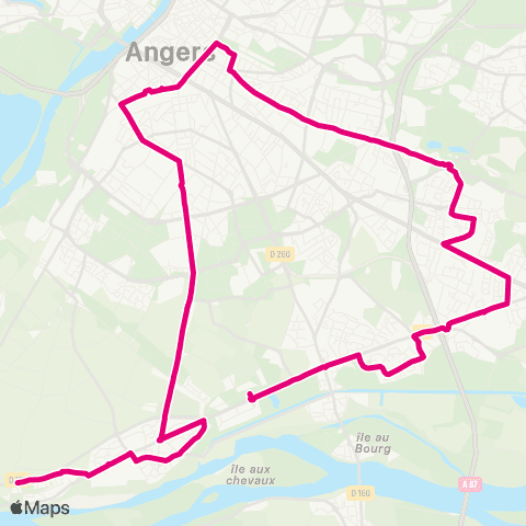 Irigo Ste-Gemmes Roche Morna - les Ponts-de-Cé Moulin Marcille / Floriloire / Sorges map