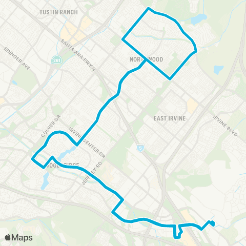 Irvine Connect Yale-Barranca map