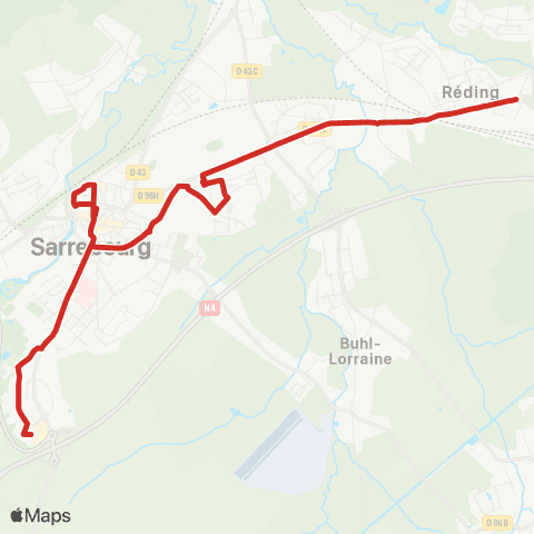 iSibus Réding Tilleuls / CC. Terrasses map