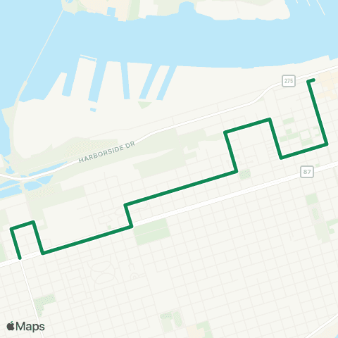 Island Transit 53rd - Justice Center via Ball map