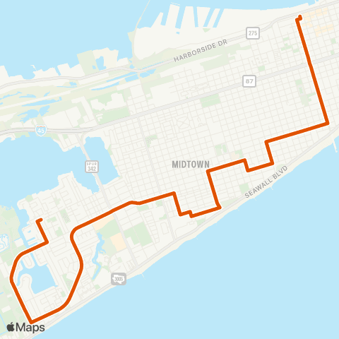 Island Transit 81st via Ave S & Stewart Rd map