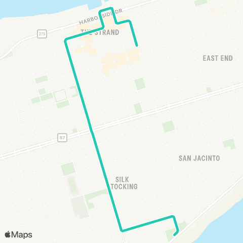 Island Transit Downtown Loop map
