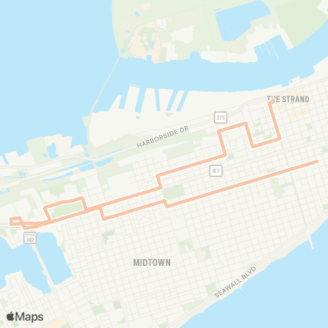 Island Transit Island Circular map