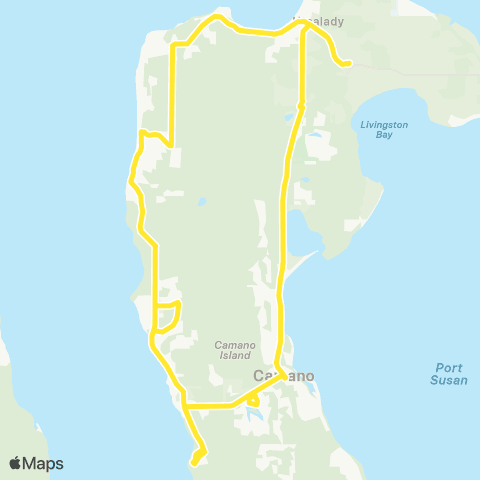 Island Transit West Camano Shuttle map