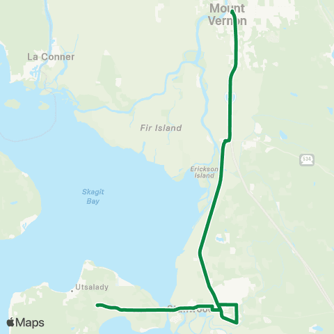 Island Transit Camano Island / Mount Vernon map