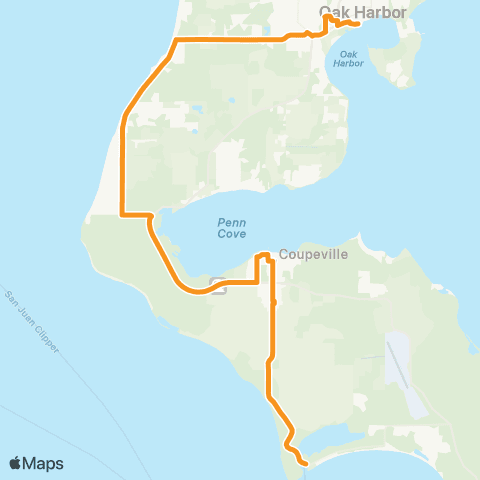 Island Transit Oak Harbor / Coupeville map