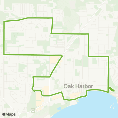 Island Transit Central Oak Harbor map