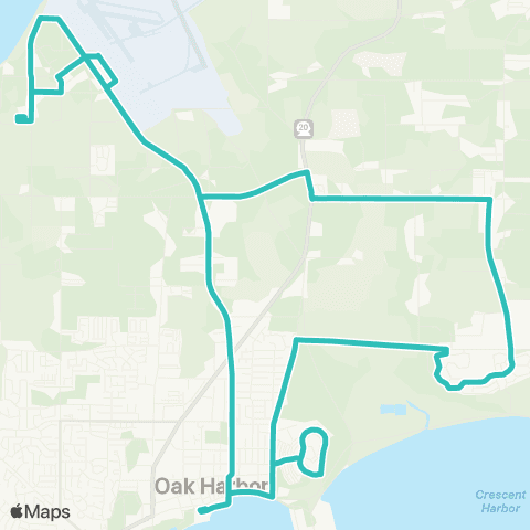Island Transit NAS Whidbey Island map