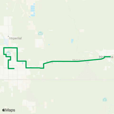 Imperial Valley Transit 5th St / Figueroa Av - State St / 7th St map