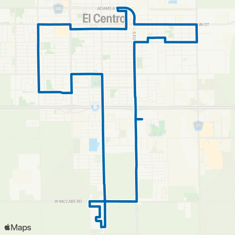 Imperial Valley Transit State St / 7th St - State St / 7th St map