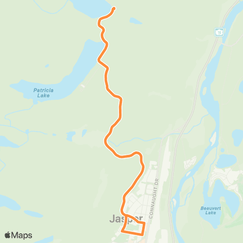 Jasper Transit Pyramid Loop map
